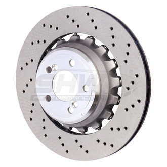 SHW Performance® - Drilled Rear Passenger Side Brake Rotor