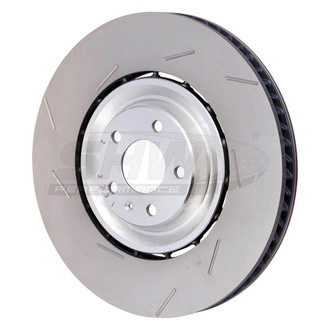 SHW Performance® - Slotted Front Driver Side Brake Rotor