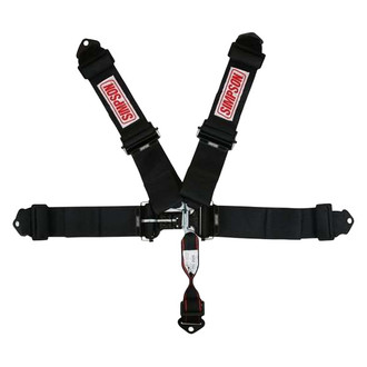Simpson® - 5-Point 3" Shoulders Double Pull Down SFI Latch and Link Harness System, Bolt-in
