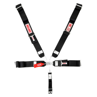 Simpson® - 5-Point Latch & Link 55" Sprint W/A Pull Down Short Sew Individual Harness, Black