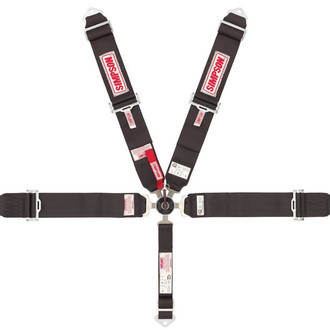 Simpson® - Black Cam-Lock Pull-Up-Floor Mount Individual 5-Point Harness System