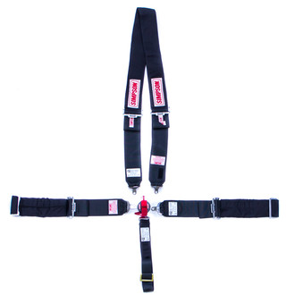 Simpson® - Black Cam-Lock 55" System Drag Racing Wrap Around 5-Point Harness System