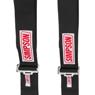 Simpson® - Latch & Link Black Pull Down Shoulder Harness