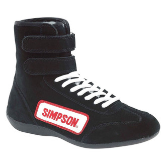 Simpson® - Black 9 High-Top Racing Shoes