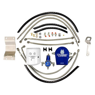 Sinister Diesel® - Fuel Regulator and Return Hose Kit with Integrated Fuel Filter