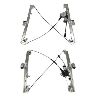 SKP® - Front Driver and Passenger Side Power Window Regulator and Motor Assembly Set