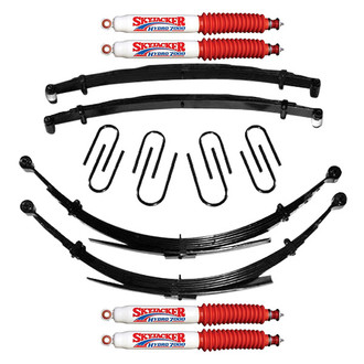Skyjacker® - 4" x 7"-7.5" Softride™ Front and Rear Suspension Lift Kit
