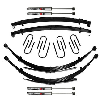 Skyjacker® - 4" x 7"-7.5" Softride™ Front and Rear Suspension Lift Kit