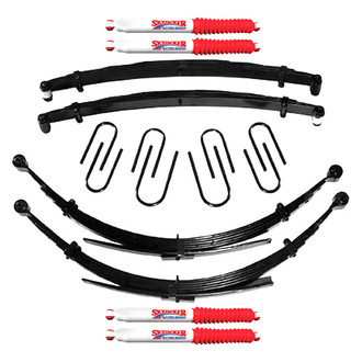 Skyjacker® - 4" x 7"-7.5" Softride™ Front and Rear Suspension Lift Kit