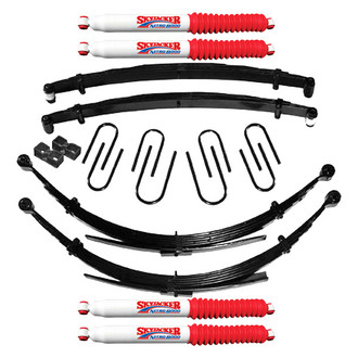 Skyjacker® - 8" x 7"-7.5" Softride™ Front and Rear Suspension Lift Kit