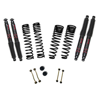 Skyjacker® - 2.5" x 1" Dual Rate Front and Rear Long-Travel Suspension Lift Kit