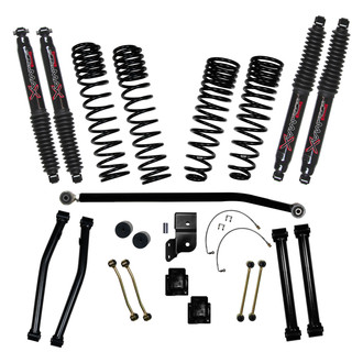 Skyjacker® - 4.5" x 3" Dual Rate Front and Rear Long-Travel Suspension Lift Kit