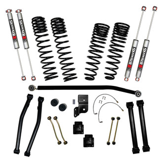Skyjacker® - 4.5" x 3" Dual Rate Front and Rear Long-Travel Suspension Lift Kit