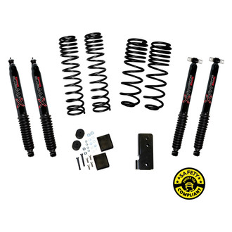 Skyjacker® - 2" Dual Rate Front and Rear Long-Travel Suspension Lift Kit