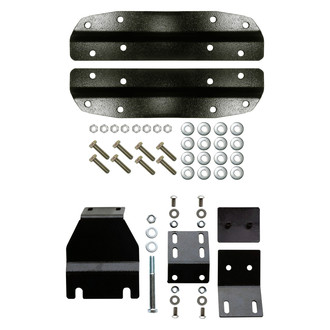Skyjacker® - Black Spare Tire Relocation Kit and Tailgate Saver Spare Tire Support