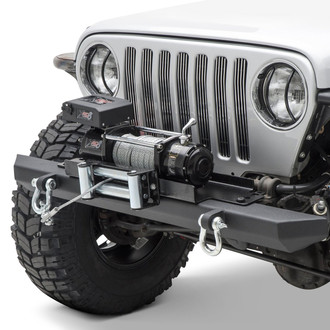Smittybilt® - SRC Classic Full Width Textured Black Front Winch HD Bumper