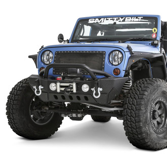 Smittybilt® - XRC Gen2 Mid Width Black Front Winch HD Bumper with Pre-Runner Guard