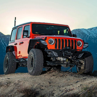 Smittybilt® - Apollo Stubby Black Powder Coated Front Winch HD Bumper