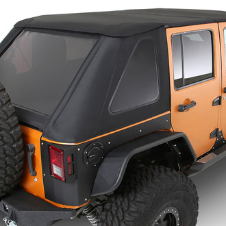 Smittybilt® - Factory Replacement Protek Black Bowless Combo Soft Top