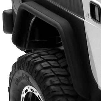 Smittybilt® - XRC Tubular Textured Black Rear Fender Flares