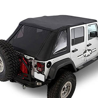 Smittybilt® - Factory Replacement Black Diamond Bowless Combo Soft Top