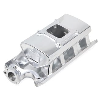 Sniper® - Sheet Metal Silver Anodized Carbureted Fabricated Single Plane Intake Manifold