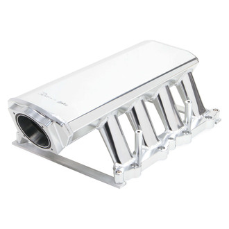 Sniper® - Sheet Metal Silver Anodized Carbureted Fabricated Single Plane Intake Manifold