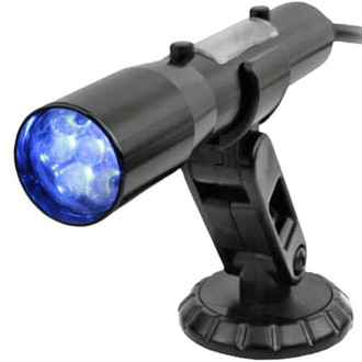 Sniper® - Standalone Black Tube Shift Light with Blue LED, Direct Wire Connection