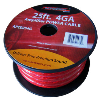 Sondpex® - High Performance 4 Gauge Amplifier Power Cable Amp Wire Spool