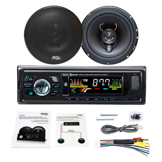 Sondpex® - Bluetooth Digital Receiver and Music Player with 6.5" 3-Way Speaker Combo