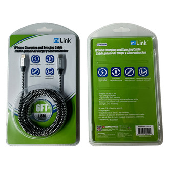 Sondpex® - 6' iPhone to Type-C Charging and Syncing Cable