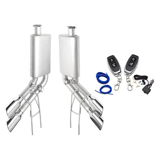Soul Performance® - 304 SS Valved Resonator-Back Exhaust System with Dual Split Side Exit