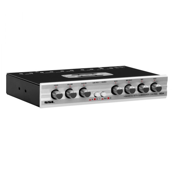 Sound Storm Lab® - 4-Band Graphic Audio Equalizer with Subwoofer Level Control