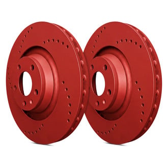 SP Performance® - Cross Drilled 1-Piece Brake Rotors
