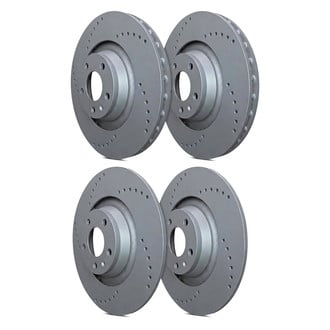 SP Performance® - Cross Drilled 1-Piece Brake Rotors