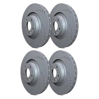 SP Performance® - Cross Drilled 1-Piece Brake Rotors