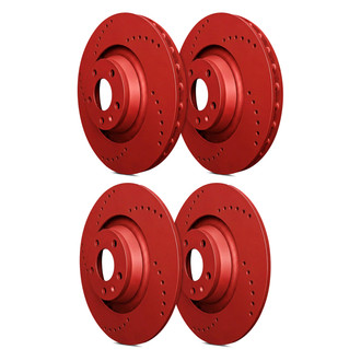 SP Performance® - Cross Drilled 1-Piece Brake Rotors