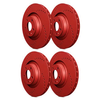 SP Performance® - Cross Drilled 1-Piece Brake Rotors