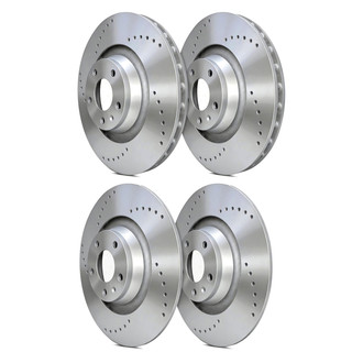 SP Performance® - Cross Drilled 1-Piece Brake Rotors