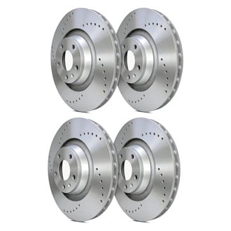SP Performance® - Cross Drilled 1-Piece Brake Rotors