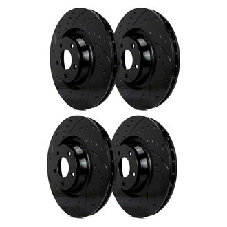 SP Performance® - Diamond Slot™ Dimpled and Slotted 1-Piece Brake Rotors