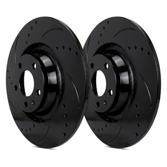 SP Performance® - Drilled and Slotted 1-Piece Rear Brake Rotors