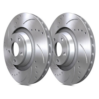 SP Performance® - Drilled and Slotted 1-Piece Brake Rotors