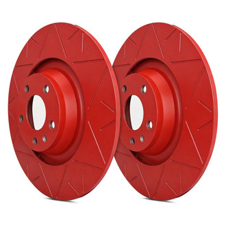 SP Performance® - Peak Slotted 1-Piece Rear Brake Rotors