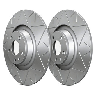 SP Performance® - Peak Slotted 1-Piece Rear Brake Rotors