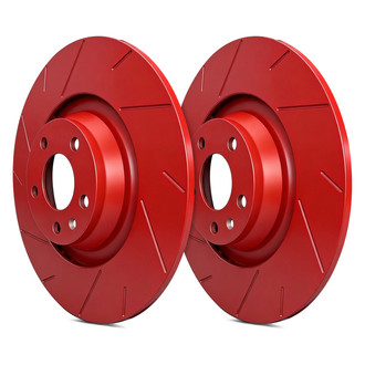 SP Performance® - Slotted 1-Piece Rear Brake Rotors