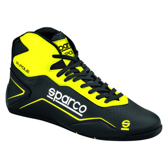 Sparco® - K-Pole Series Black/Yellow Fluo 38 Kart Racing Boots