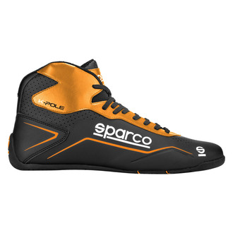 Sparco® - K-Pole Series Black/Orange Fluo 44 Kart Racing Boots
