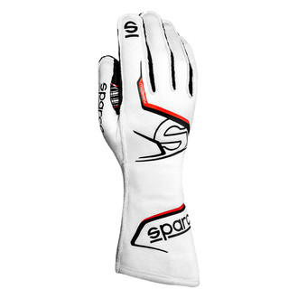 Sparco® - Arrow Series White/Black 10 Flame-Retardant Gloves