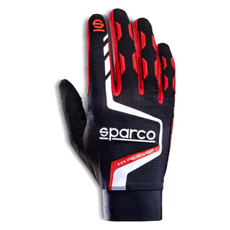 Sparco® - Hypergrip+ Series Black/Red 10 Gaming Gloves